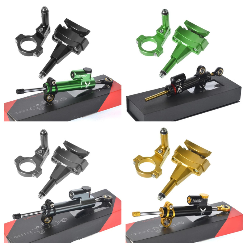 Steering Damper Stabilizer Kit Cnc - Для Kawasaki 500 2024-кронштейн для мотоцикла