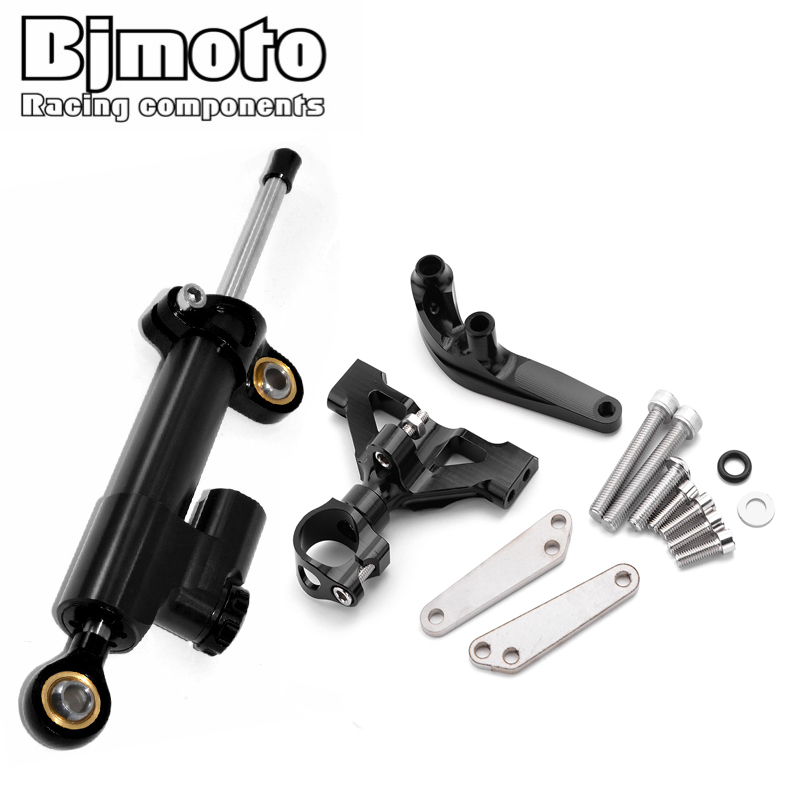 Steering Damper Stabilizer Kit Cnc - BJMOTO мотоциклетный рулевой демпфер, монтажный кронштейн,