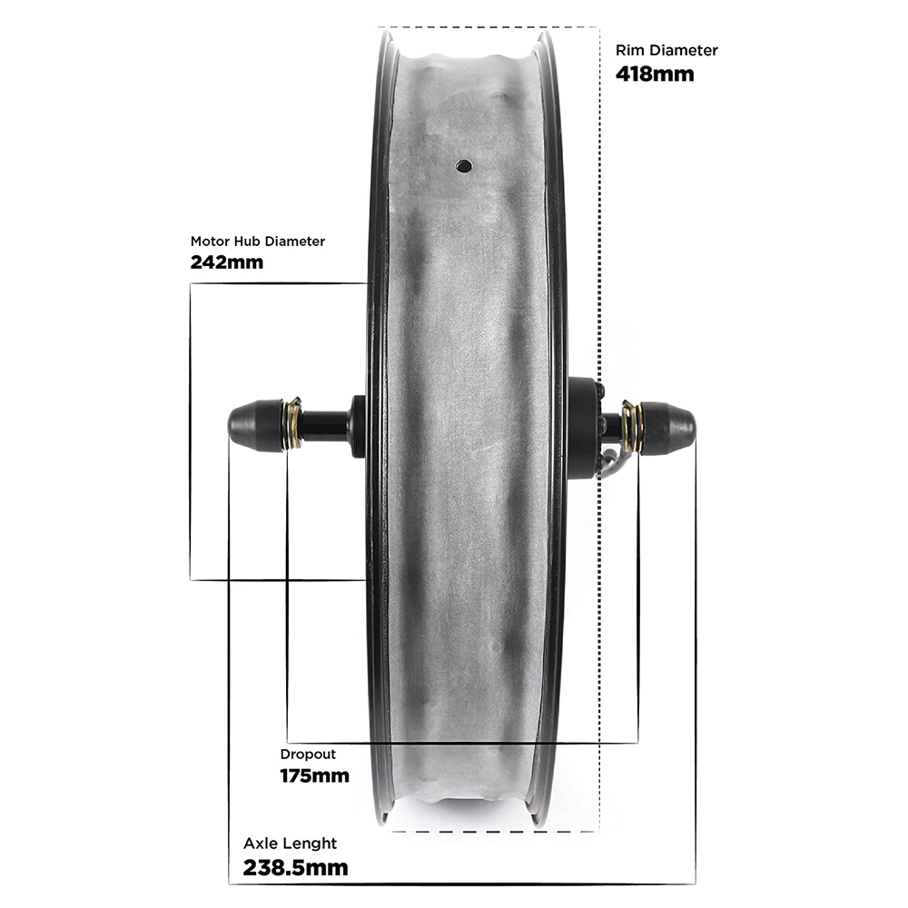 Мощный 20-дюймовый бесщеточный – обзор и цена 60V 5000W Brushless Hub Motor
